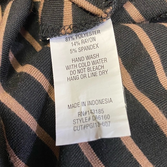 Popular Basics striped tank Bodycon dress women’s size L - Picture 14 of 14